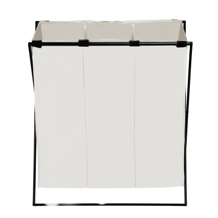 WENKO 71298800 - veļas grozs TRIO 69x76 cm krēmkrāsains/melns