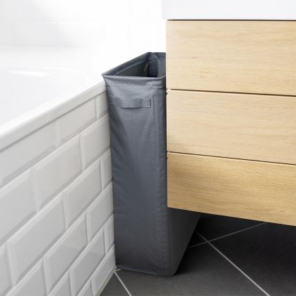 WENKO 71299800 - SLIM veļas grozs 20x60 cm antracīts