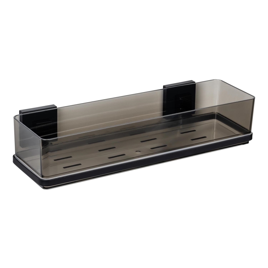 WENKO 71446800 - Plaukts VACUUM-LOC QUADRO ED 38,5x14,5 cm melns