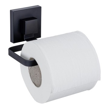 WENKO 71447800 - Tualetes papīra turētājs VACUUM-LOC QUADRO ED 14x11 cm melns