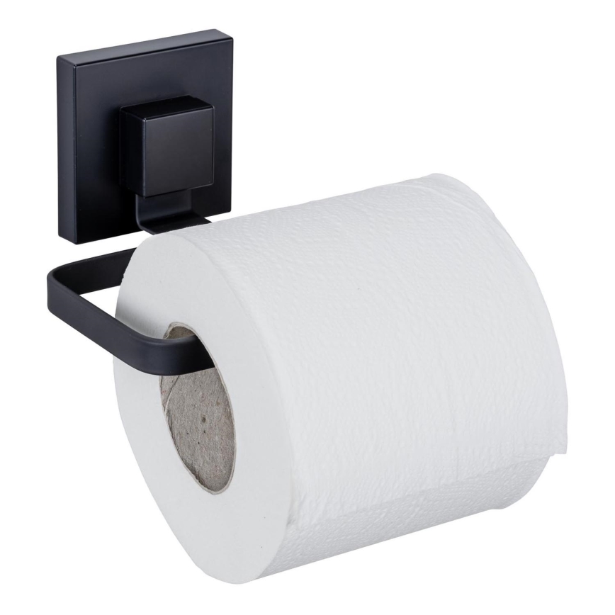 WENKO 71447800 - Tualetes papīra turētājs VACUUM-LOC QUADRO ED 14x11 cm melns