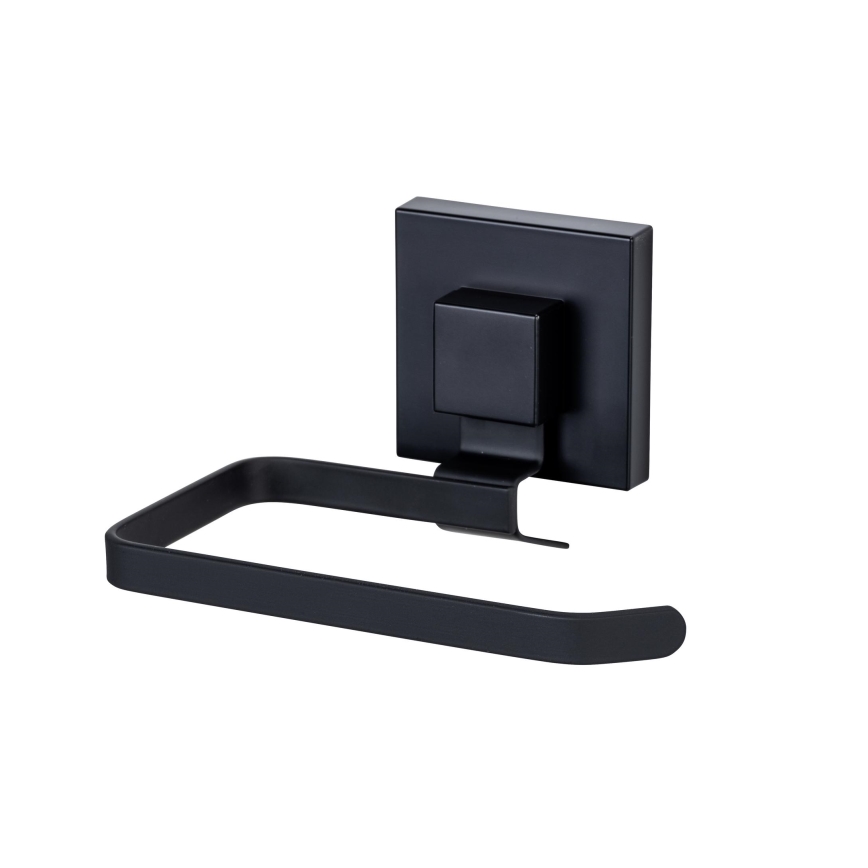 WENKO 71447800 - Tualetes papīra turētājs VACUUM-LOC QUADRO ED 14x11 cm melns
