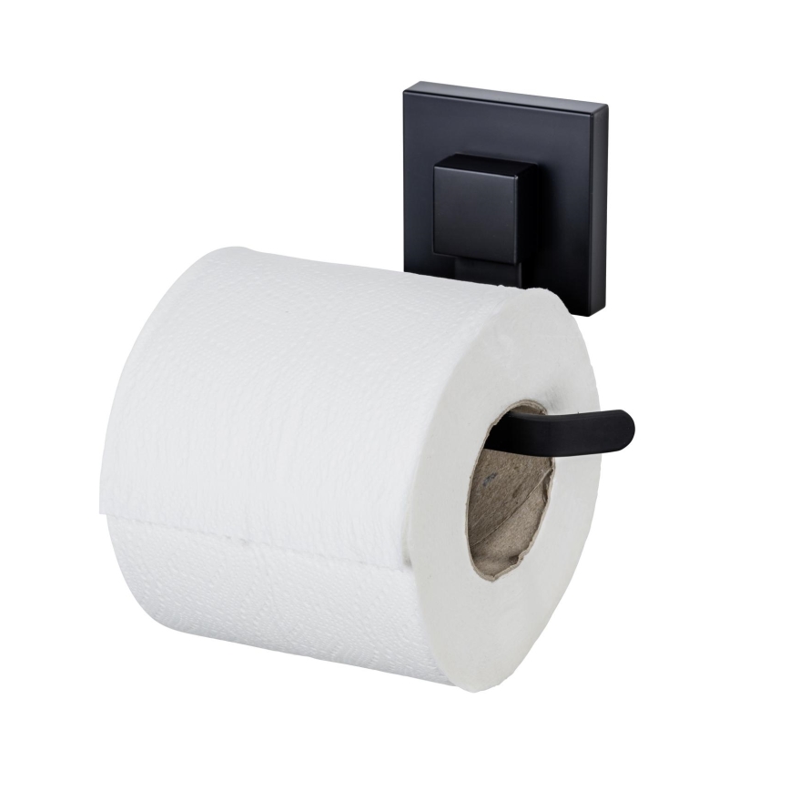 WENKO 71447800 - Tualetes papīra turētājs VACUUM-LOC QUADRO ED 14x11 cm melns