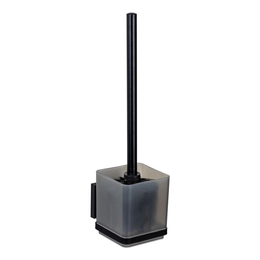 WENKO 71450800 - WC komplekts VACUUM-LOC QUADRO ED 9,5x37 cm melns