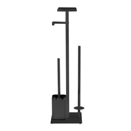 WENKO 71558800 - WC komplekts DEBAR 21x70,5 cm nerūsējošais tērauds/melns