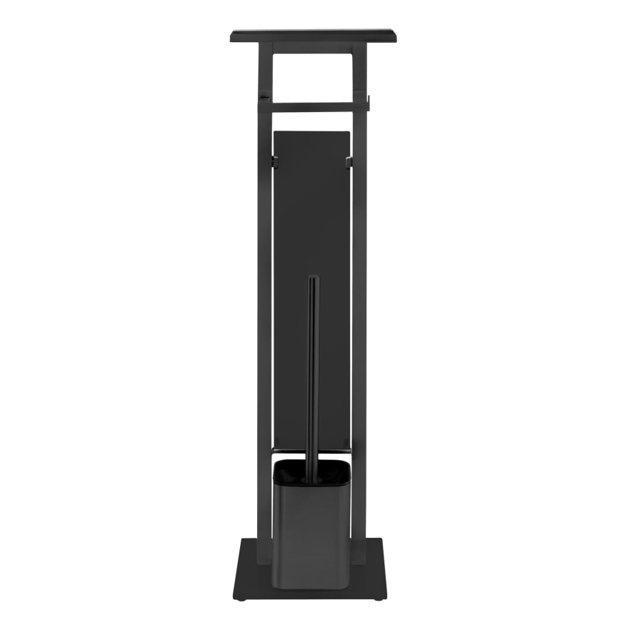 WENKO 71558800 - WC komplekts DEBAR 21x70,5 cm nerūsējošais tērauds/melns