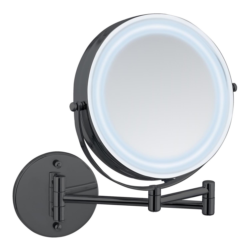 WENKO 71559800 - Spogulis POWER-LOC 25,5x32 cm melns