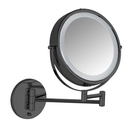 WENKO 71559800 - Spogulis POWER-LOC 25,5x32 cm melns