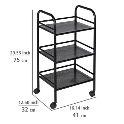 WENKO 71560800 - Pārvietošanas ratiņš 41x75 cm melns