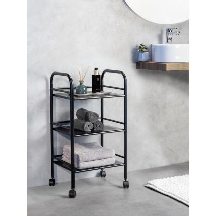 WENKO 71560800 - Pārvietošanas ratiņš 41x75 cm melns