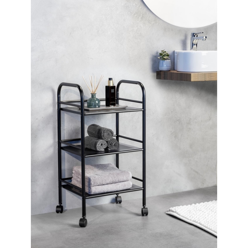 WENKO 71560800 - Pārvietošanas ratiņš 41x75 cm melns