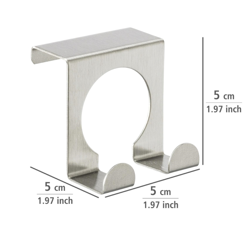 WENKO 8411100 - Nerūsējošā tērauda āķis 5x5 cm, sudraba krāsa