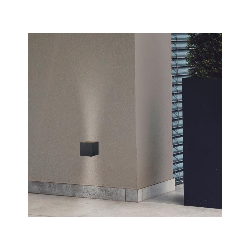 Westinghouse 61149 - LED Āra sienas lampa FREYA 2xLED/4,5W/230V IP44 melna