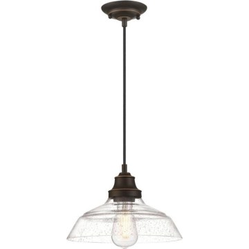 Westinghouse 6116640 - Karājošais gaismeklis uz kabeļa IRON HILL 1xE27/60W/230V, diametrs 28 cm