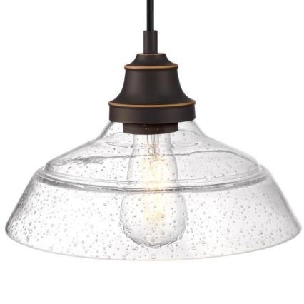 Westinghouse 6116640 - Karājošais gaismeklis uz kabeļa IRON HILL 1xE27/60W/230V, diametrs 28 cm