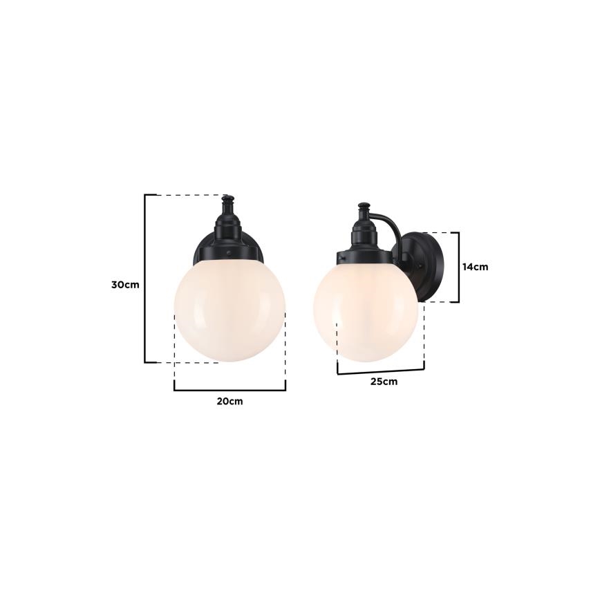 Westinghouse 61240 - Āra sienas lampa EDDYSTONE 1xE27/60W/230V IP44