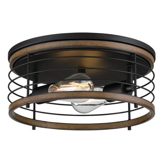 Westinghouse 61250 - Griestu lampa ACKTON 2xE27/60W/230V barnwood