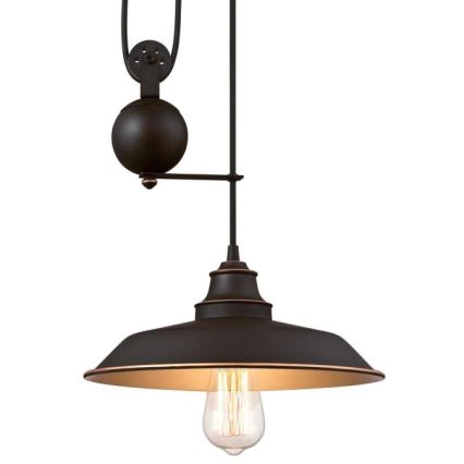 Westinghouse 6363240 - LED lustra uz troses IRON HILL 1xE27/60W/230V Ø 31 cm