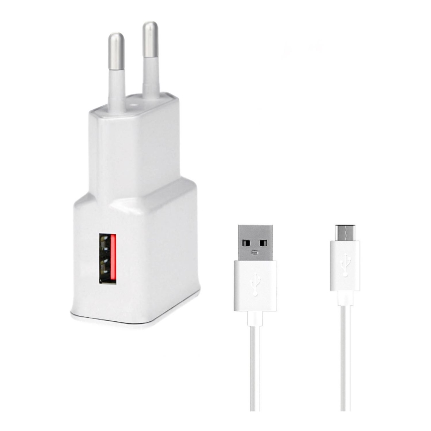 Winner Group- Ātrās uzlādes adapteris 1xUSB-A PD 18W + USB vads USB-C / USB-A 1m