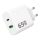 Winner Group - Ātrās uzlādes adapteris 1xUSB-C + 1xUSB-A Power Delivery 65W balta