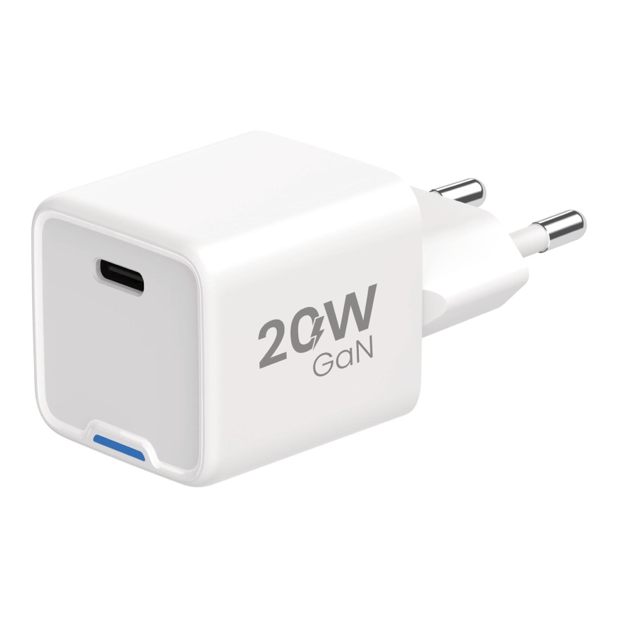 Winner Group - Ātrās uzlādes adapteris 1xUSB-C Power Delivery 20W balta