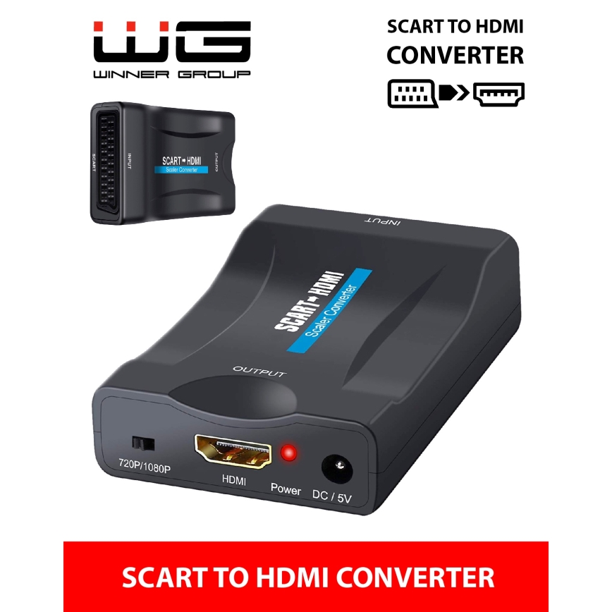 Winner Group - Audio video pārveidotājs SCART uz HDMI