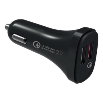 Winner Group - Auto lādētājs 2x USB-A Power Delivery 30W melns