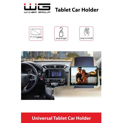 Winner Group - Auto Velcro planšetdatora turētājs melna
