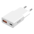 Winner Group - GaN uzlādes adapteris 1xUSB-A + 1xUSB-C 30W balts