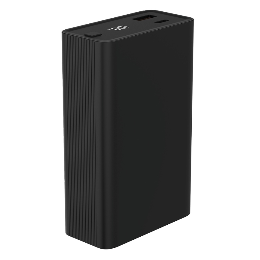 Winner Group - Lādētājakumulators ar ekrānu 20000 mAh 20W Power Delivery melna