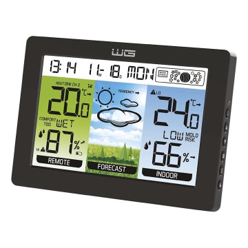 Winner Group - Meteostacija ar LCD ekrānu un modinātāja pulkstenis 5xAAA