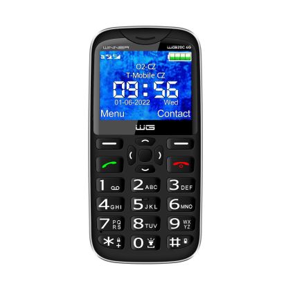Winner Group - Mobilais tālrunis senioriem 1600 mAh melns