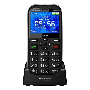 Winner Group - Mobilais tālrunis senioriem 1600 mAh melns