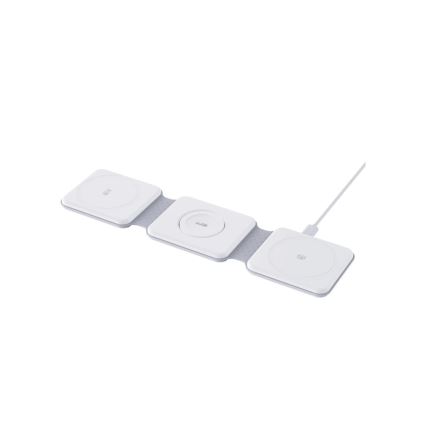 Winner Group - Salokāms 3v1 bezvadu lādētājs MAXFLEX 22,5W, balts