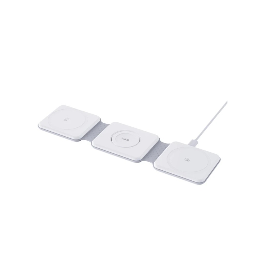 Winner Group - Salokāms 3v1 bezvadu lādētājs MAXFLEX 22,5W, balts