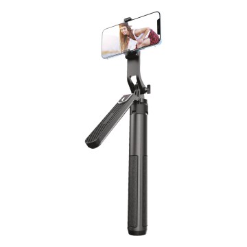 Winner Group - Selfiju nūja 3in1 ar statīvu 55 mAh 180 cm melna