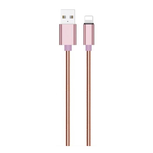 Winner Group - USB vads Lightning / USB-A 1m rozā