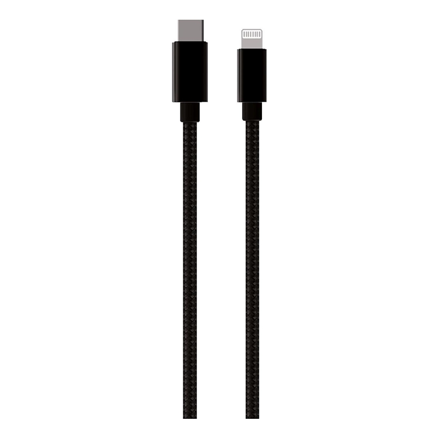 Winner Group - USB vads Lightning / USB-C 60W 50cm melna