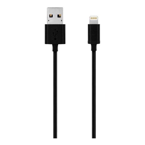 Winner Group - USB vads MFI Lightning / USB-A 2m melna