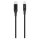 Winner Group - USB vads MFI Lightning / USB-C 1m melna