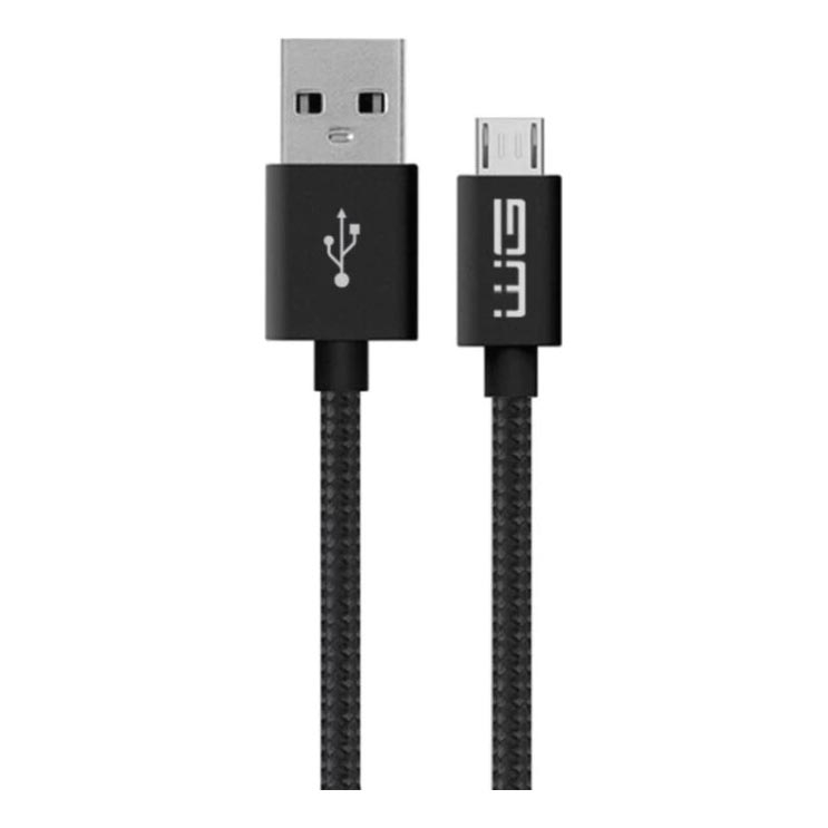 Winner Group - USB vads Micro USB / USB-A 3m melna