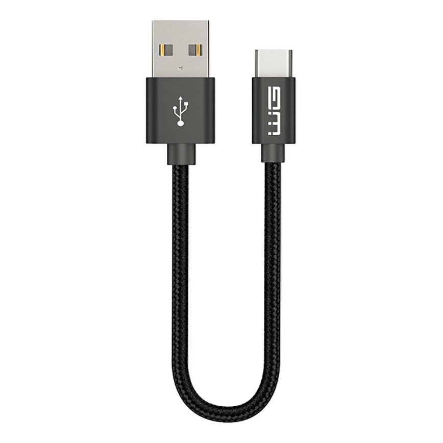Winner Group - USB vads USB-C / USB-A 20cm melna