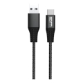 Winner Group - USB vads USB-C / USB-A 2m melna
