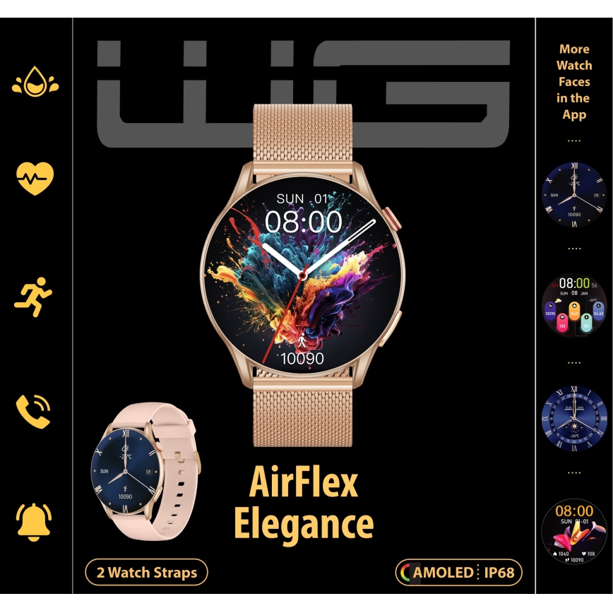 Winner Group - Viedpulkstenis AirFlex 2 Elegance 280 mAh IP68 zelta