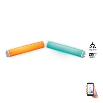 WiZ - KOMPLEKTS 2x LED RGBW Regulējama lampa BAR LED/5,5W/230V 2200-6500K Wi-Fi