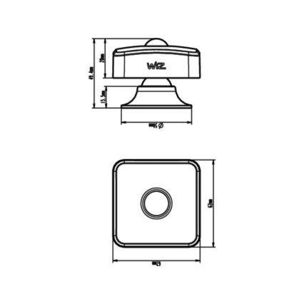 WiZ - Kustību sensors 1xLR6 Wi-Fi