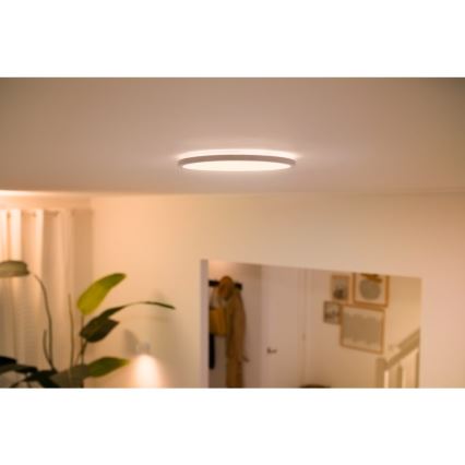 WiZ - LED Aptumšojama griestu lampa SUPERSLIM LED/14W/230V 2700-6500K Wi-Fi balta