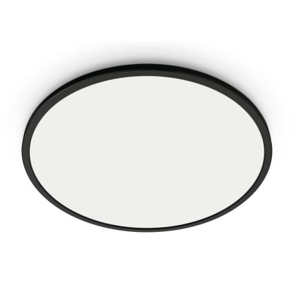 WiZ - LED Aptumšojama griestu lampa SUPERSLIM LED/16W/230V 2700-6500K Wi-Fi melna