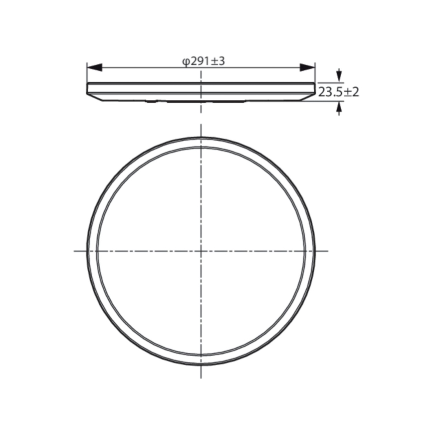 WiZ - LED Aptumšojama griestu lampa SUPERSLIM LED/16W/230V 2700-6500K Wi-Fi melna
