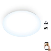 WiZ - LED Aptumšojama griestu lampa SUPERSLIM LED/17W/230V 4000K Wi-Fi